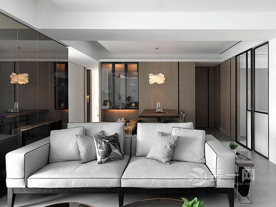 现代简约大户型三居室装修设计效果图