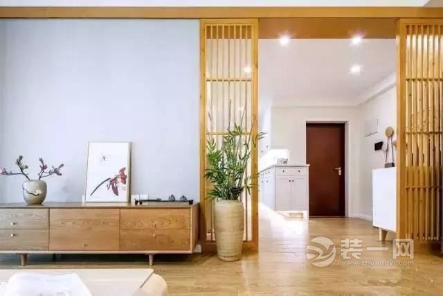 90平米日式原木风格家居设计案例效果图